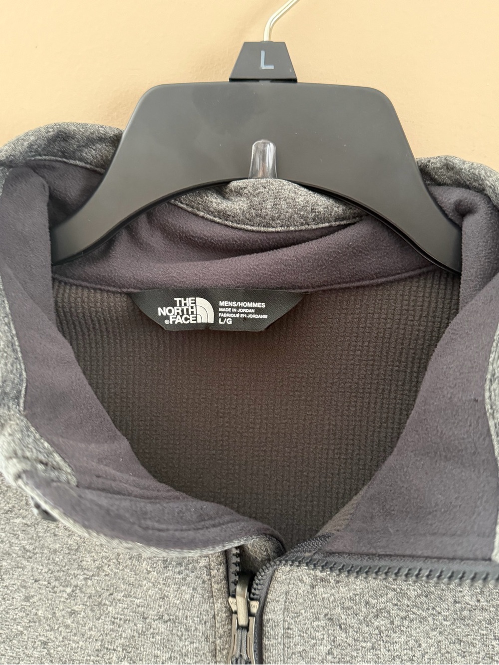 The North Face Men's Apex Canyonwall Jacket SoftShell Grey w/Lime Logo Size L - Picture 4 of 8
